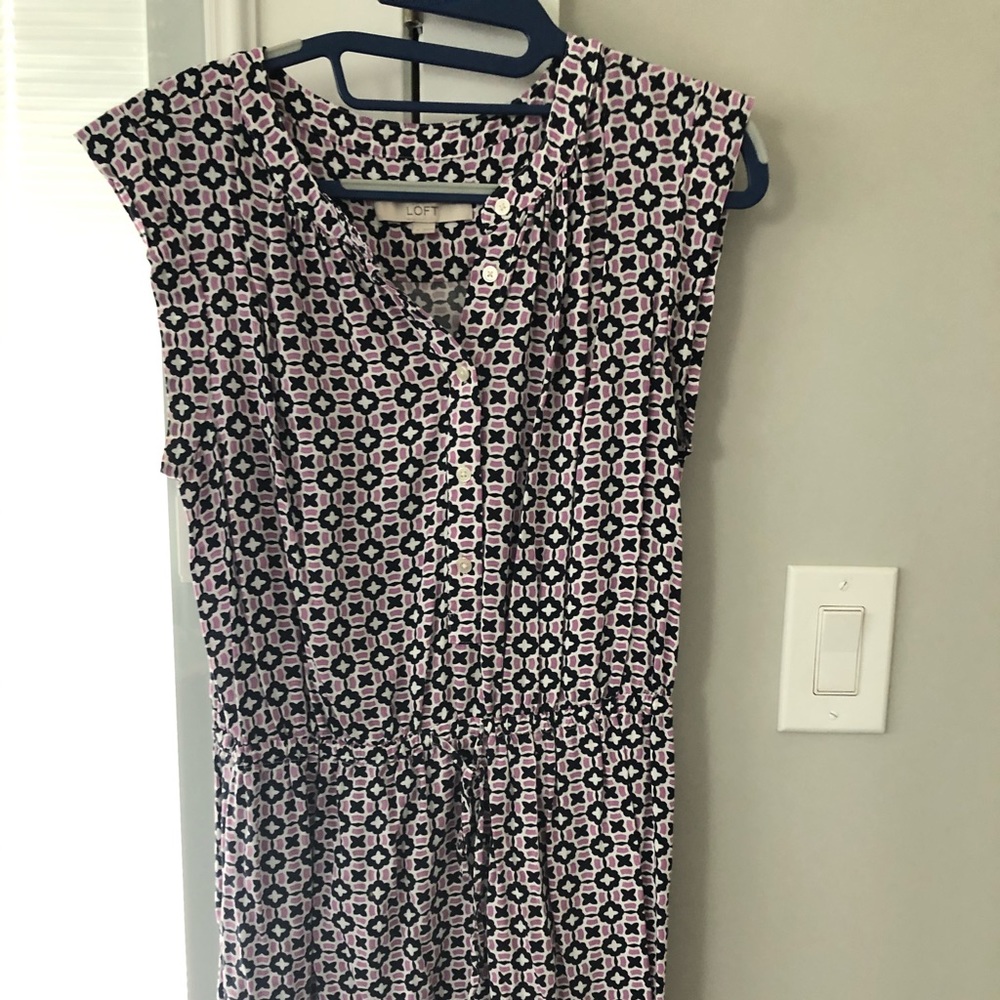 Loft Geometric Shift Dress